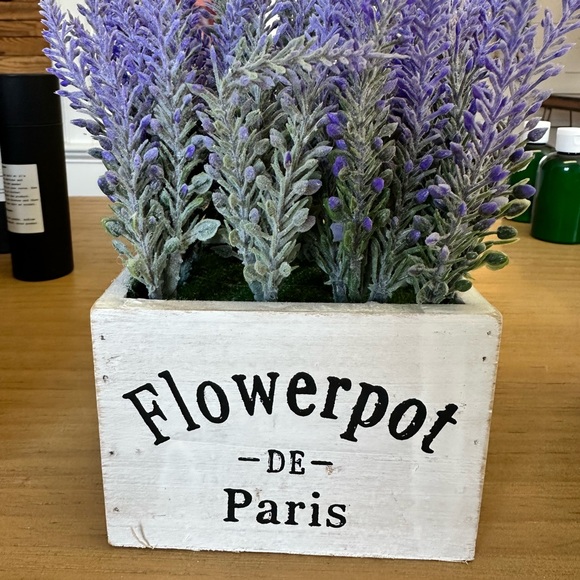 Faux Lavender Box Arrangement, Set of 4 - Picture 3 of 4